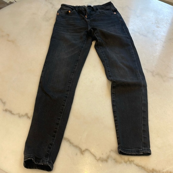 ZARA BLACK COTTON SKINNY JEAN. 32/0 - Picture 1 of 5